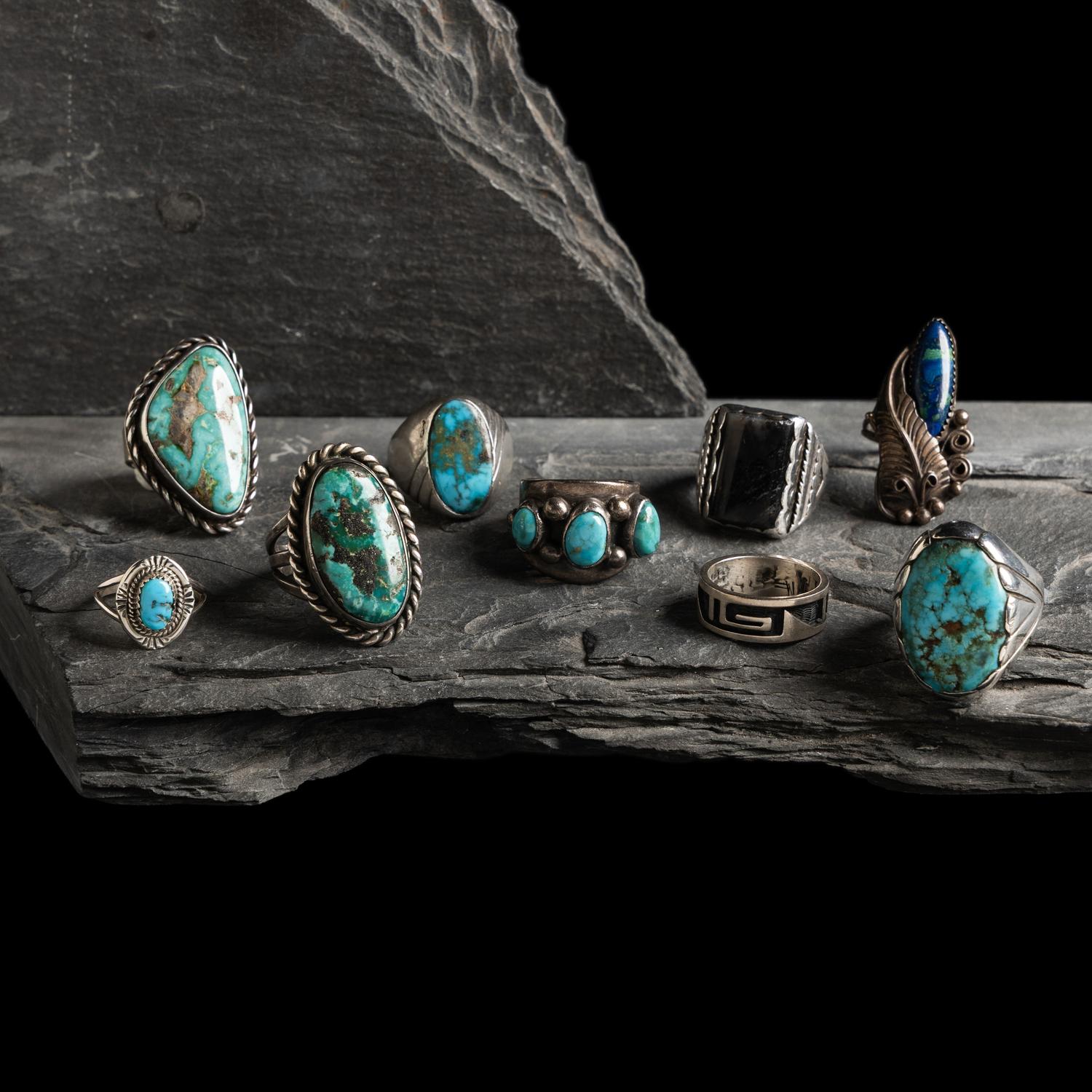 Assortment of Navajo and Hopi Rings