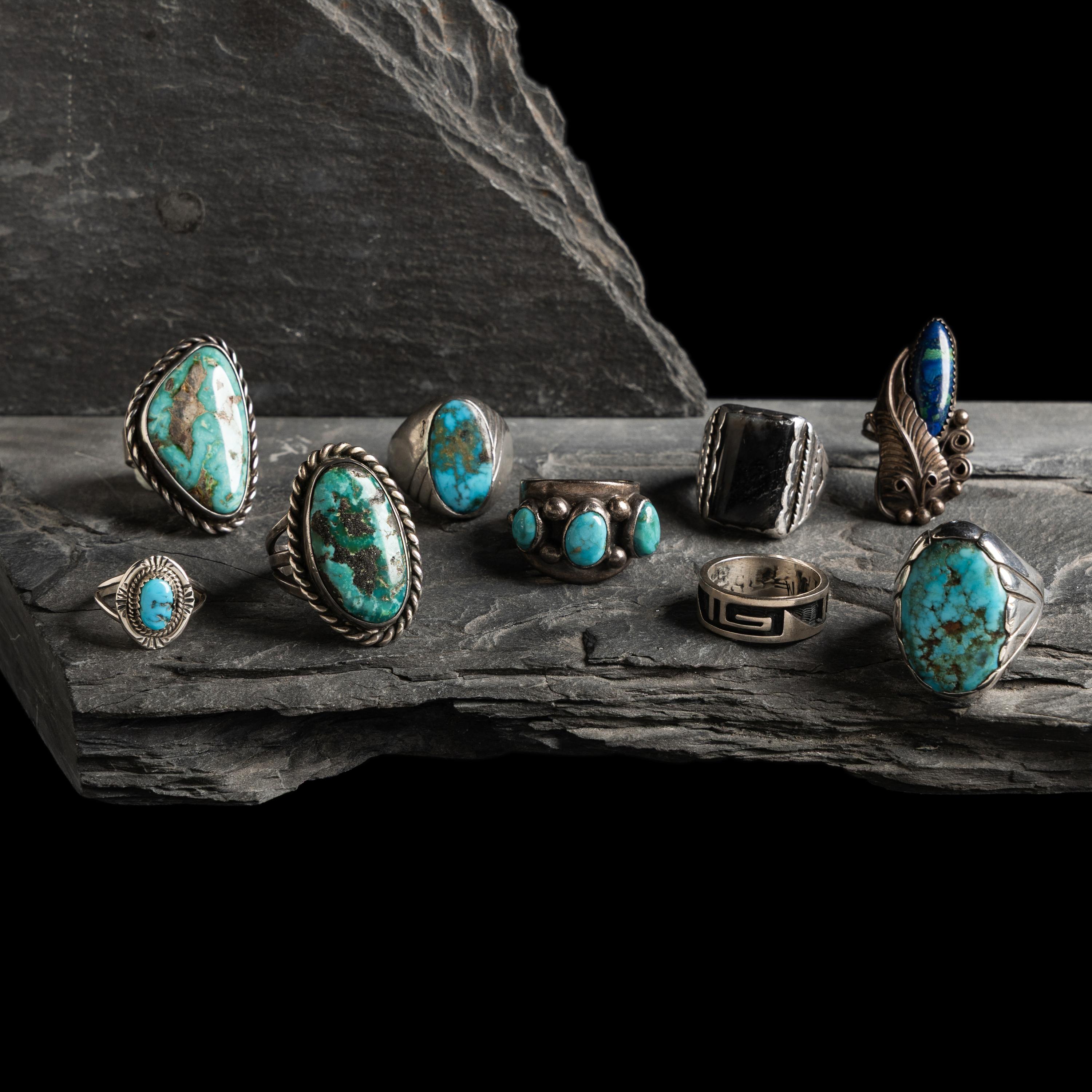 Assortment of Navajo and Hopi Rings