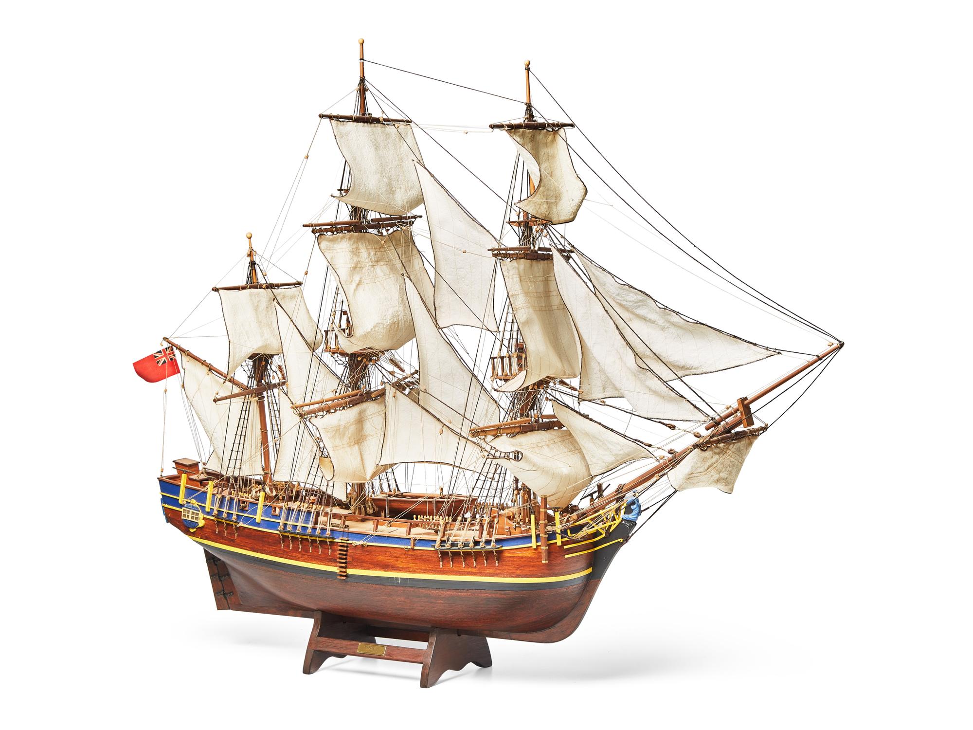A Model of the British Ship HMS Bounty as it Appeared in 1783