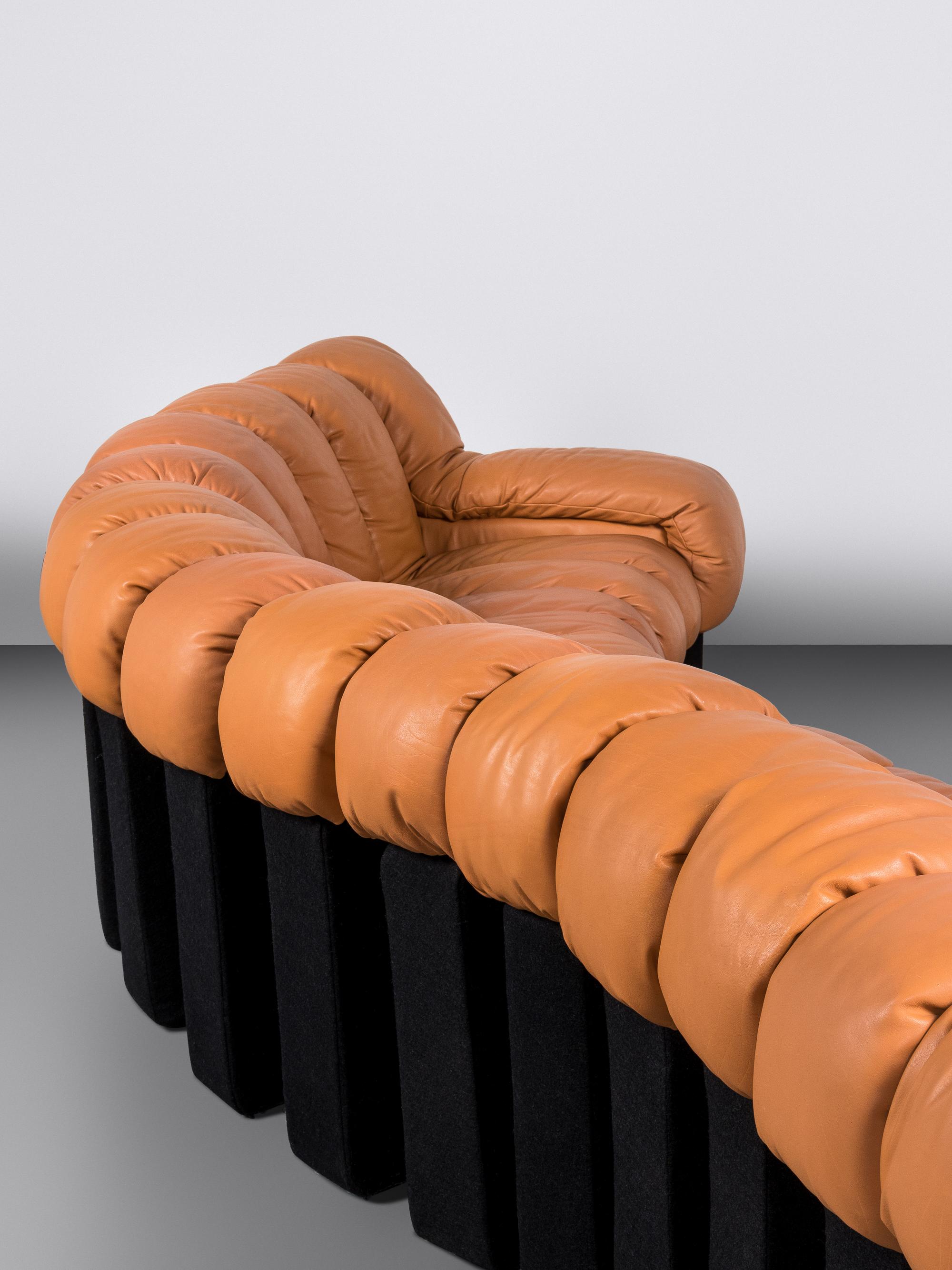 DS-600 'Non Stop' Sectional Sofa, comprising nineteen individual sections DeSede - Stendig, Switzerland
