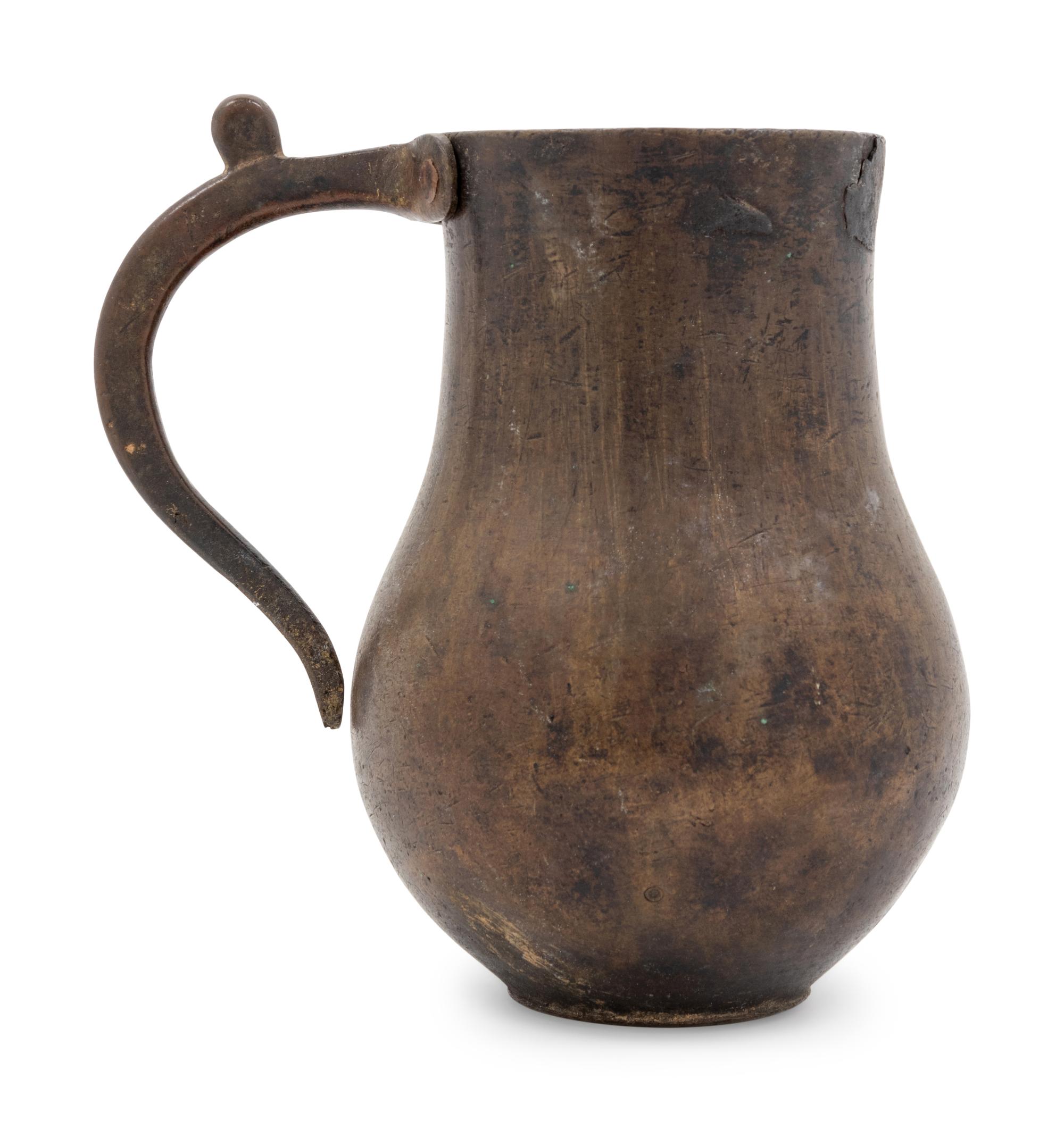 A Continental Bronze Tankard
