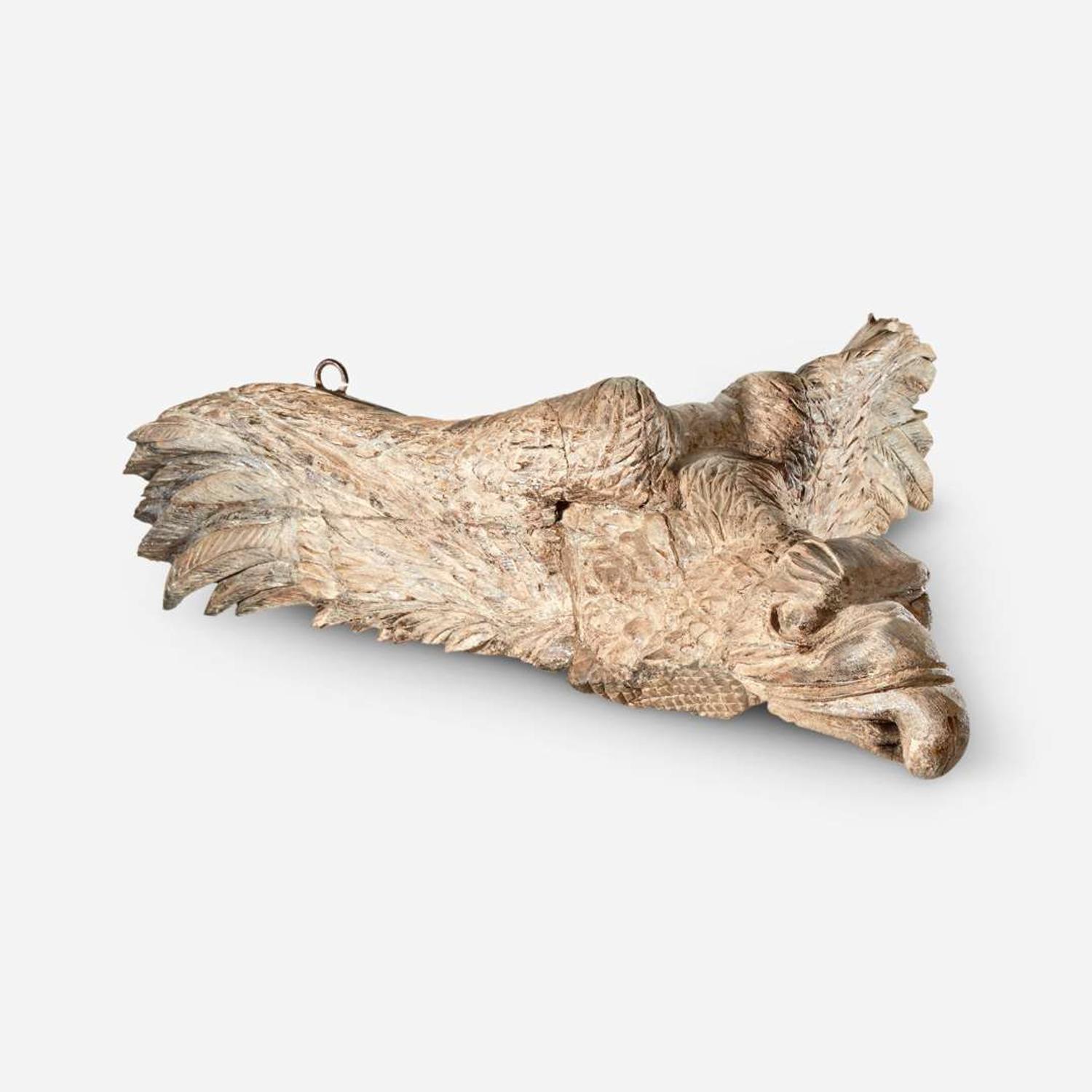 A carved ship's figurehead of an American Eagle 19th century