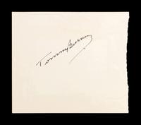 A Heavyweight Boxing Champion Tommy Burns Signed Autograph,