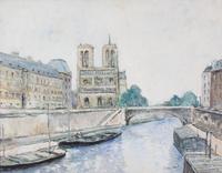 Max Cyprien Jacob, (French, 1876-1944), Notre Dame