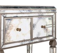 A Pair of Contemporary Mirrored Side Tables