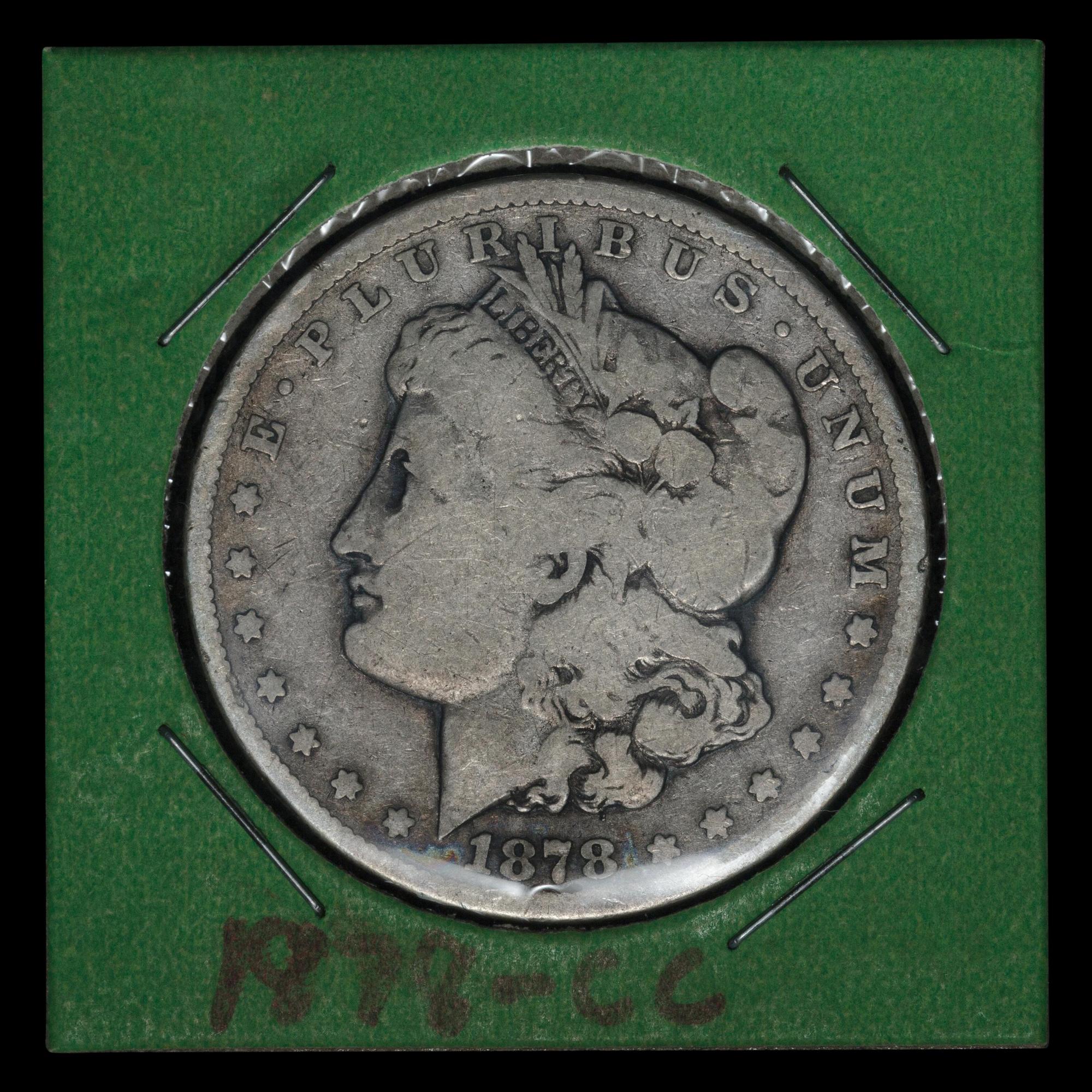 An 1878-CC Morgan $1 Coin