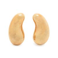 YELLOW GOLD BEAN EARRINGS