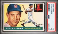 A 1955 Topps Ted Williams Baseball Card No. 2 (PSA 3 VG)