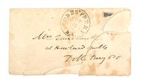 (RELIC) FOUNDING FATHERS. Locks of hair of Washington, Hamilton, Jackson and Talleyrand. w/letter of pres. fr. James Hamilton, 1865.