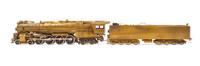 A United Scale Models Brass HO-Gauge Baldwin Locomotives 4-8-4 Locomotive and Tender