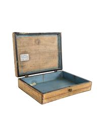 A French Faux Bois and Grisaille-Painted Box