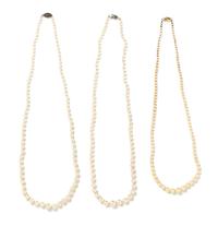 A Collection of Graduated Cultured Pearl Necklaces,