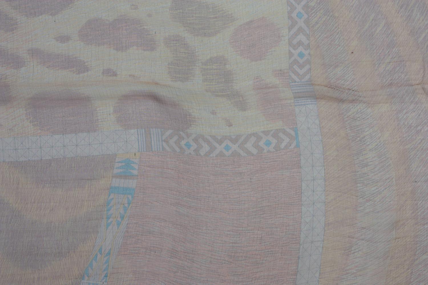 Two Hermès Silk Chiffon Scarves