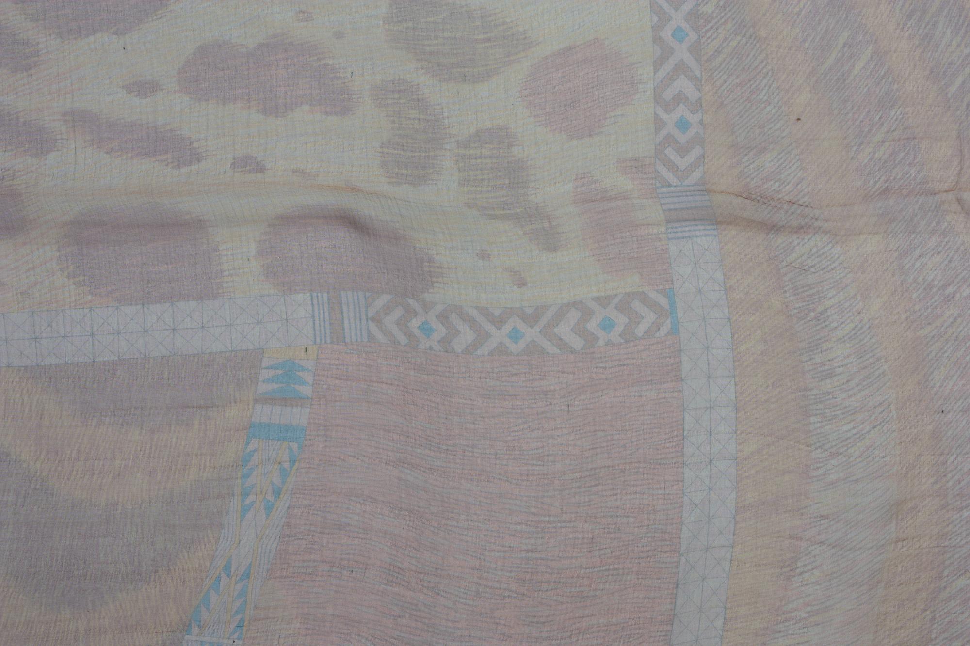 Two Hermès Silk Chiffon Scarves