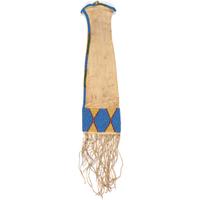 Sioux Beaded Hide Tobacco Bag
