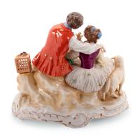 A Volkstedt Porcelain Figural Group