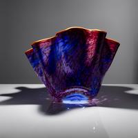 Cobalt Blue Macchia with Orange Lip Wrap, 1996