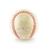 A 1952 New York Yankees Team Signed Autograph Baseball Including Mickey Mantle (Beckett Authentication Services)