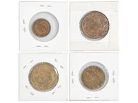 [EARLY PHOTOGRAPHY]. A group of daguerreian tokens incl. Meade Bros., Root & Co., Fitzgibbon, and others.