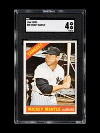 A 1966 Topps Mickey Mantle Baseball Card No. 50 (SGC 4 VG/EX)