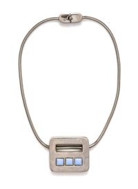 A Pierre Cardin Silvertone Pendant Necklace,