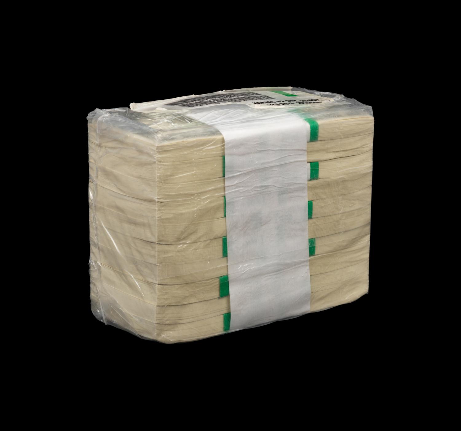 A B.E.P Sealed Series 2013-J 'Brick' of One-Thousand $2 Federal Reserve Notes