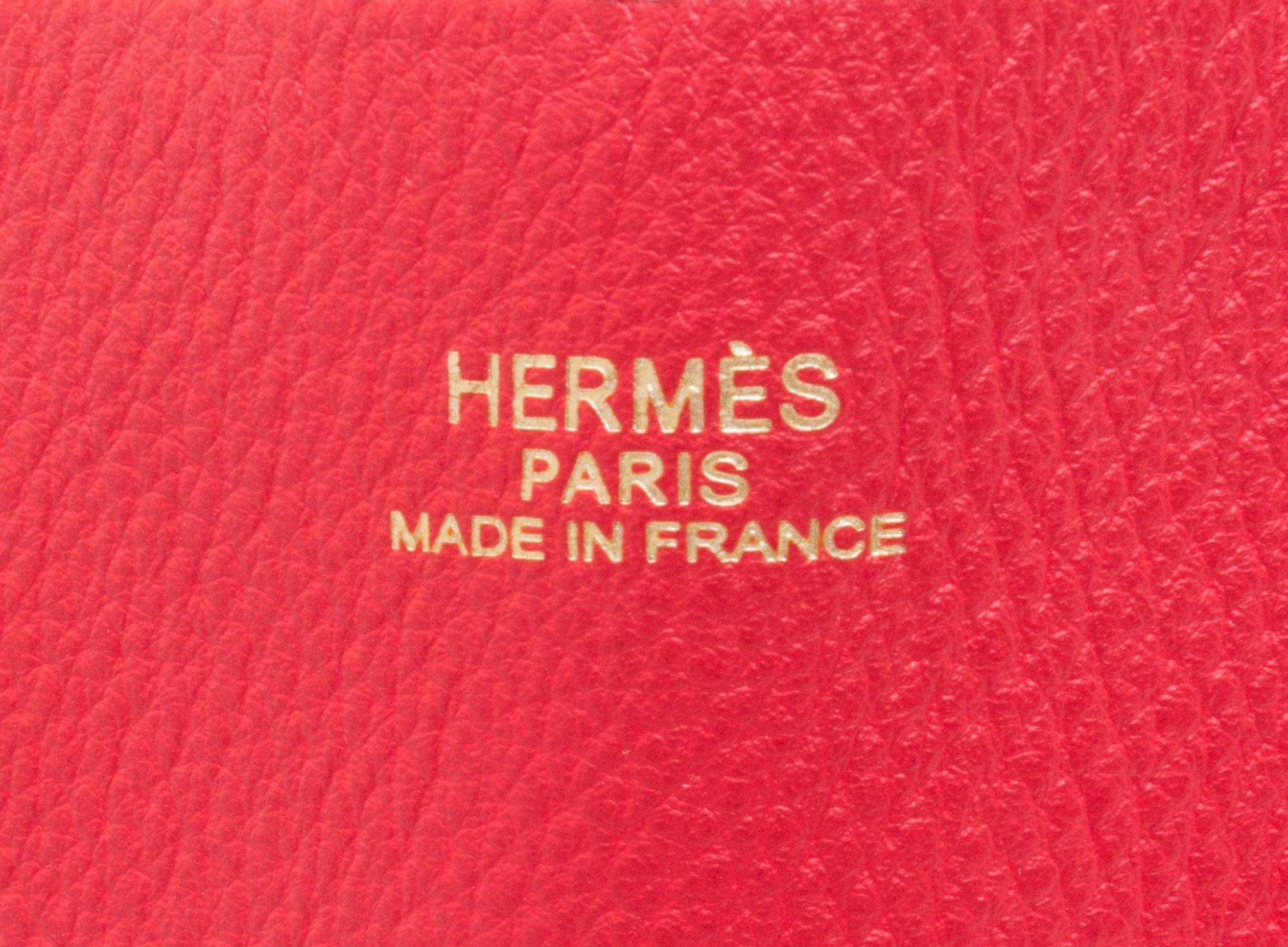 An Hermes Rubis/Bougainvillea 45cm Taurillon Clemence Double Sens Tote, 17.5" x 15.5" x 5".