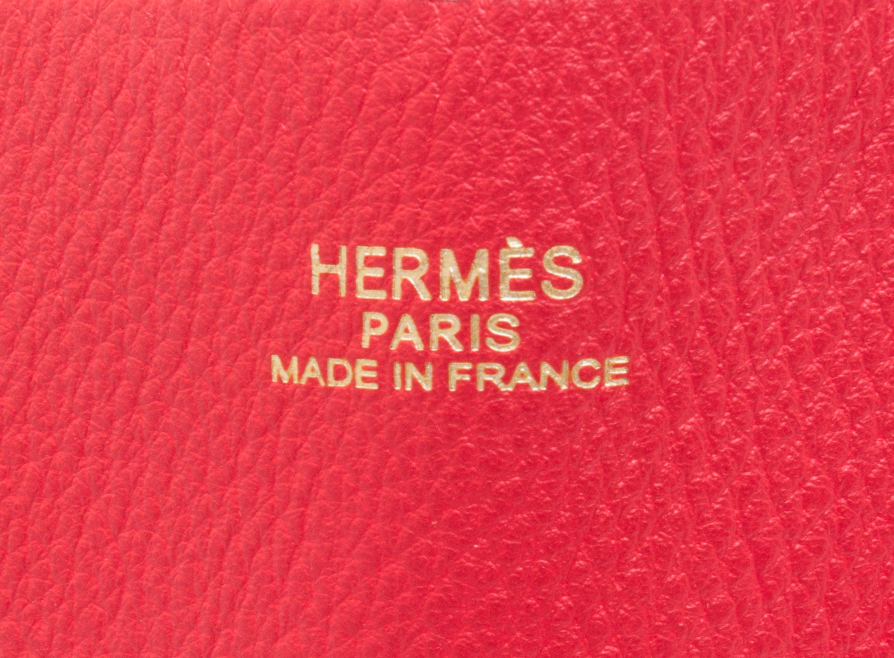 An Hermes Rubis/Bougainvillea 45cm Taurillon Clemence Double Sens Tote, 17.5" x 15.5" x 5".