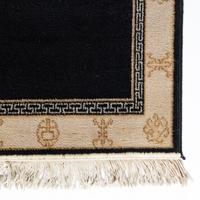 A Chinese Wool Rug and a Machine-Made Chinese Wool Runner