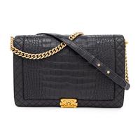 Chanel, XL Boy Bag in Navy Alligator