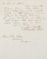 PIERCE, Franklin. Autographed letter signed ("Franklin Pierce"), as President, to Hon. John Aiken, Andover, MA, 27 March 1856.