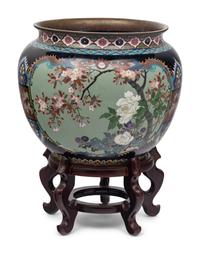 A Large Cloisonné Jardinière
