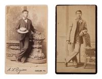 [NATIVE AMERICANS]. ROGERS, A.L., photographer. CDV of a Carlisle student. Carlisle, PA: ca 1885.