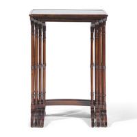 A Set of Regency Rosewood Quartetto Nesting Tables