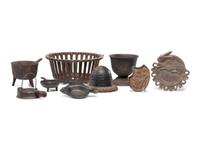 Nine Iron Kitchen and Sewing Implements