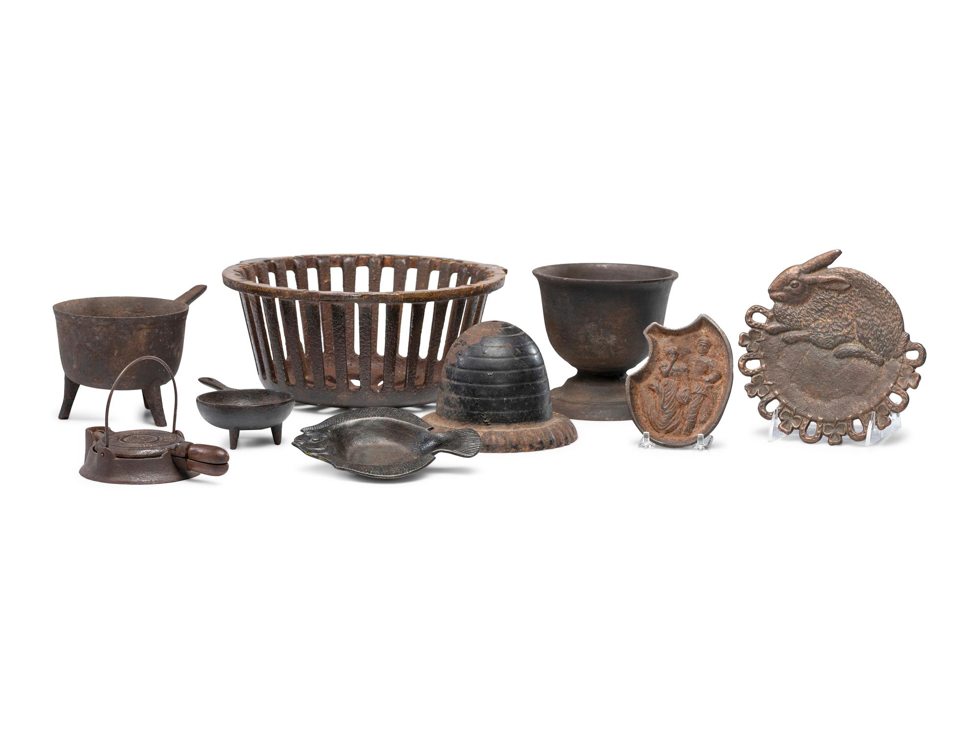 Nine Iron Kitchen and Sewing Implements