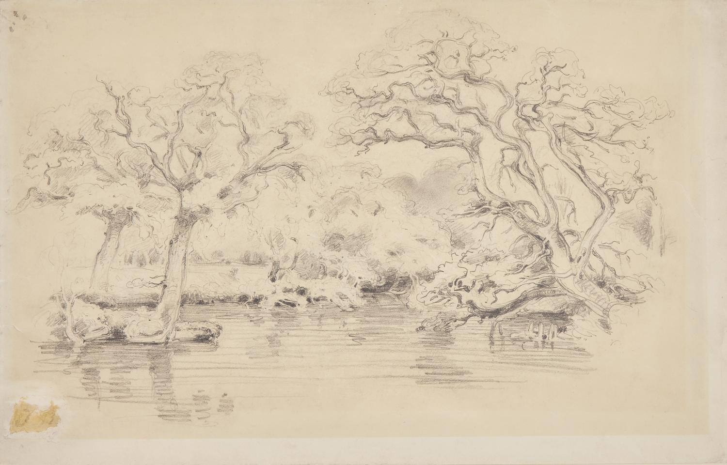 Attributed to Jules Dupré (French, 1811-1889) — Paysage de Forêt ; Together with Cottages (Two Works)
