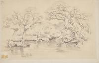 Attributed to Jules Dupré (French, 1811-1889) — Paysage de Forêt ; Together with Cottages (Two Works)