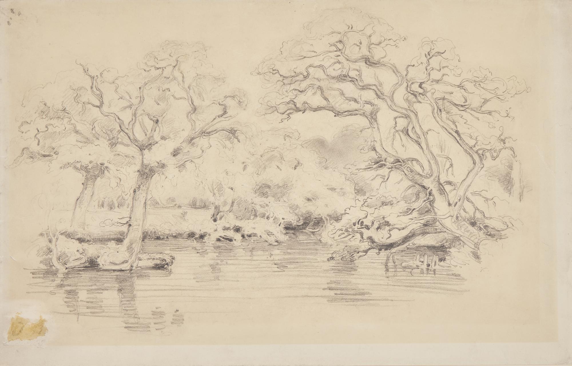 Attributed to Jules Dupré (French, 1811-1889) — Paysage de Forêt ; Together with Cottages (Two Works)
