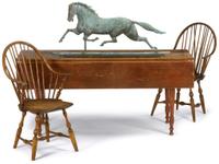 Running horse full-bodied copper weathervane 19th century