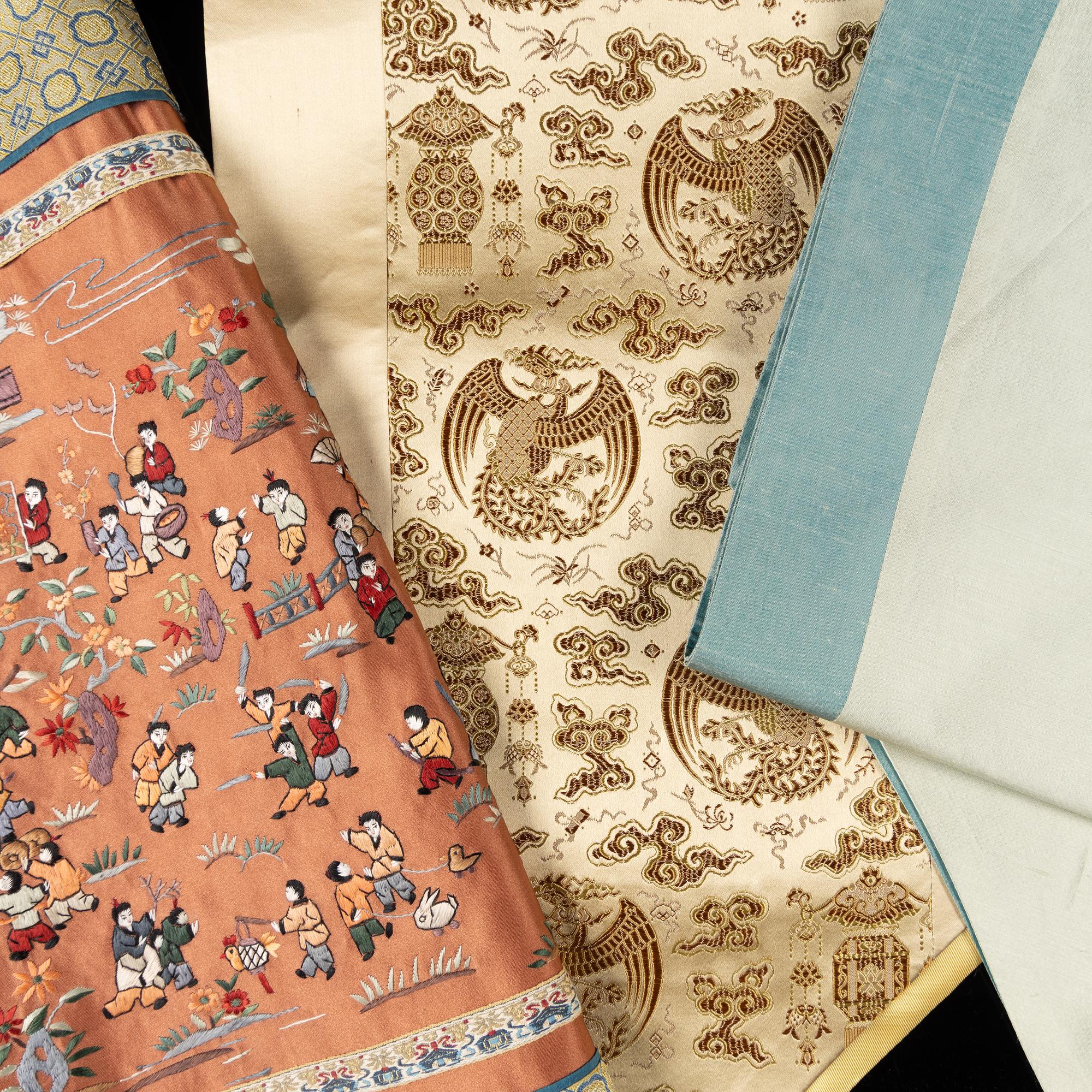 A Group of Chinese and Western Textiles, 20th Century — 近代 織綉一組