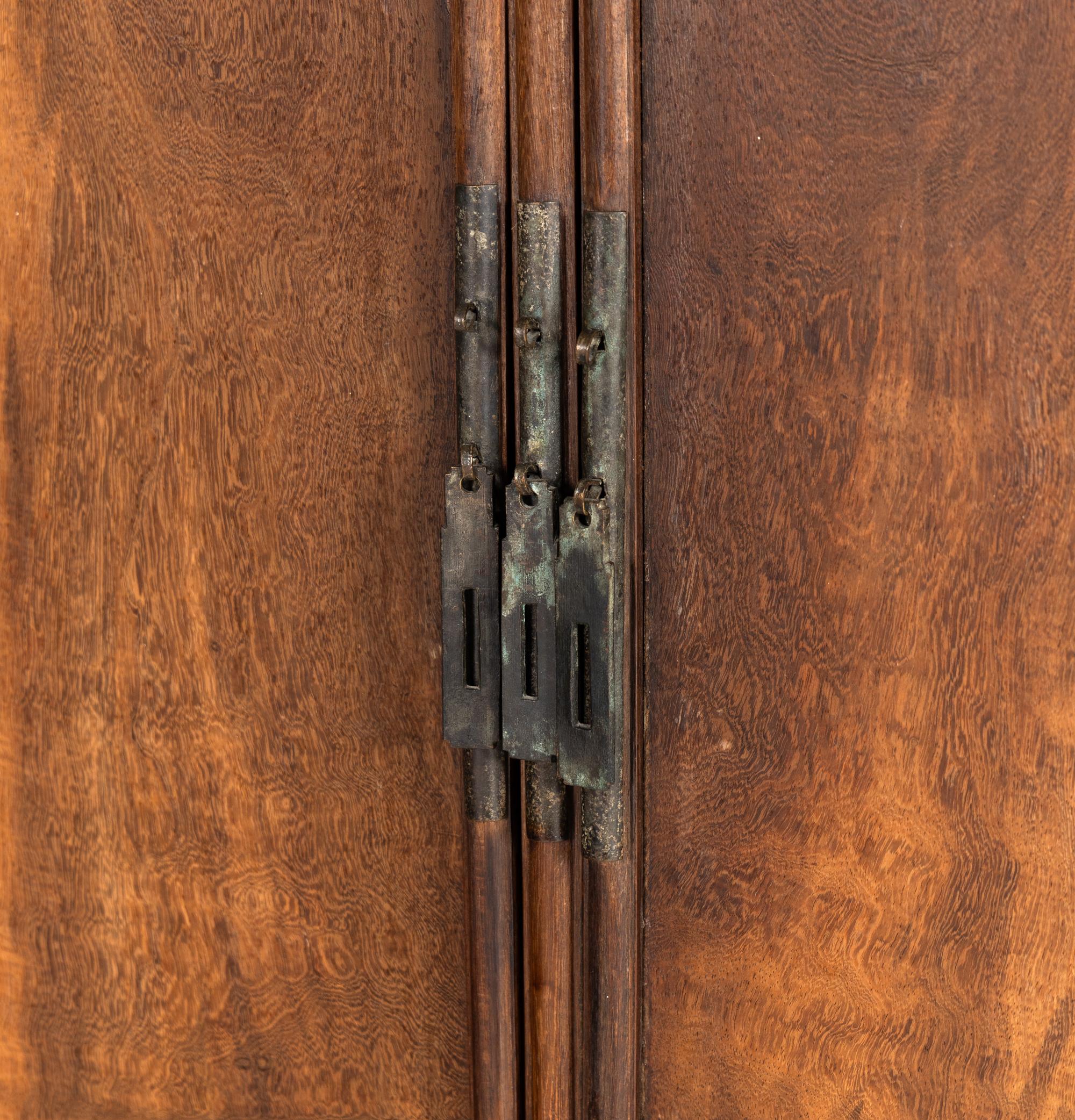 A Pair of Chinese Jichimu Cabinets on Stands