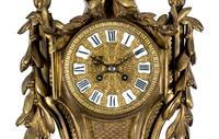 A French Gilt Bronze Cartel Clock