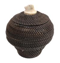 An Eskimo Baleen Basket Height 4 inches.