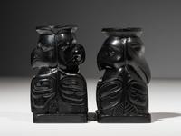 Haida Argillite Candlestick Holders