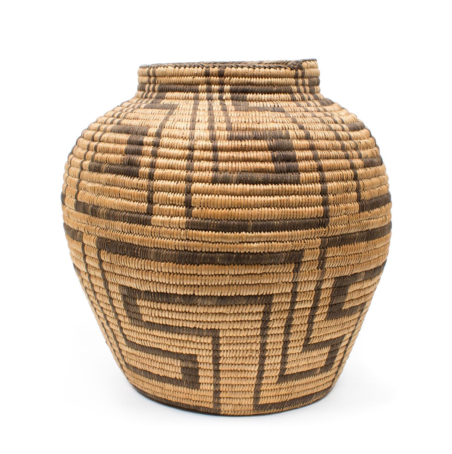 A Pima Olla Height 12 1/2 x diameter 11 inches.