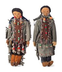 Beaded Hide Dolls