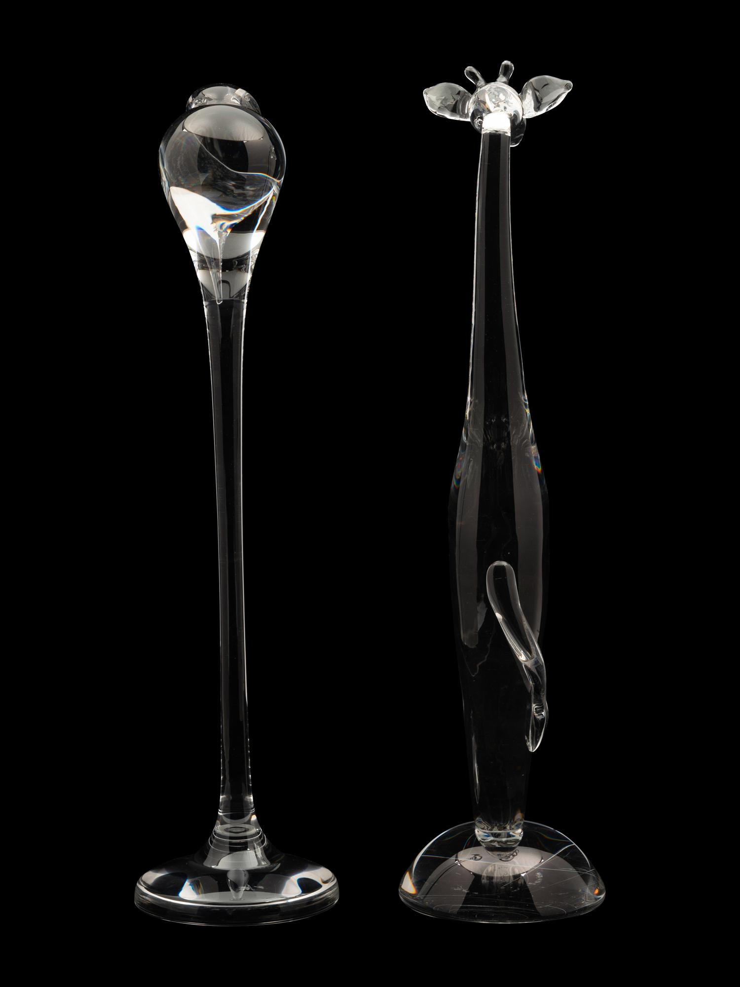 Two Steuben Glass Animal Figures