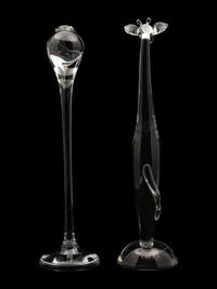 Two Steuben Glass Animal Figures
