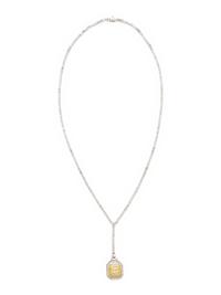 SOPHIA D., YELLOW DIAMOND, DIAMOND, AND PLATINUM LAVALIER NECKLACE